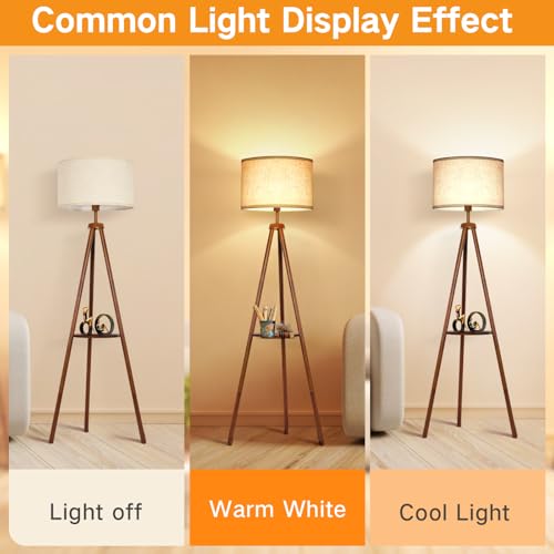 OUTON Beige Large Drum Lamp Shades for Floor Lamps, 16" Top x16" Bottom x 9" High, Easy to Assemble, Replacement Linen Lampshades for Table Lamps & Bedside Lamps (1.65" Spider) - Image 4