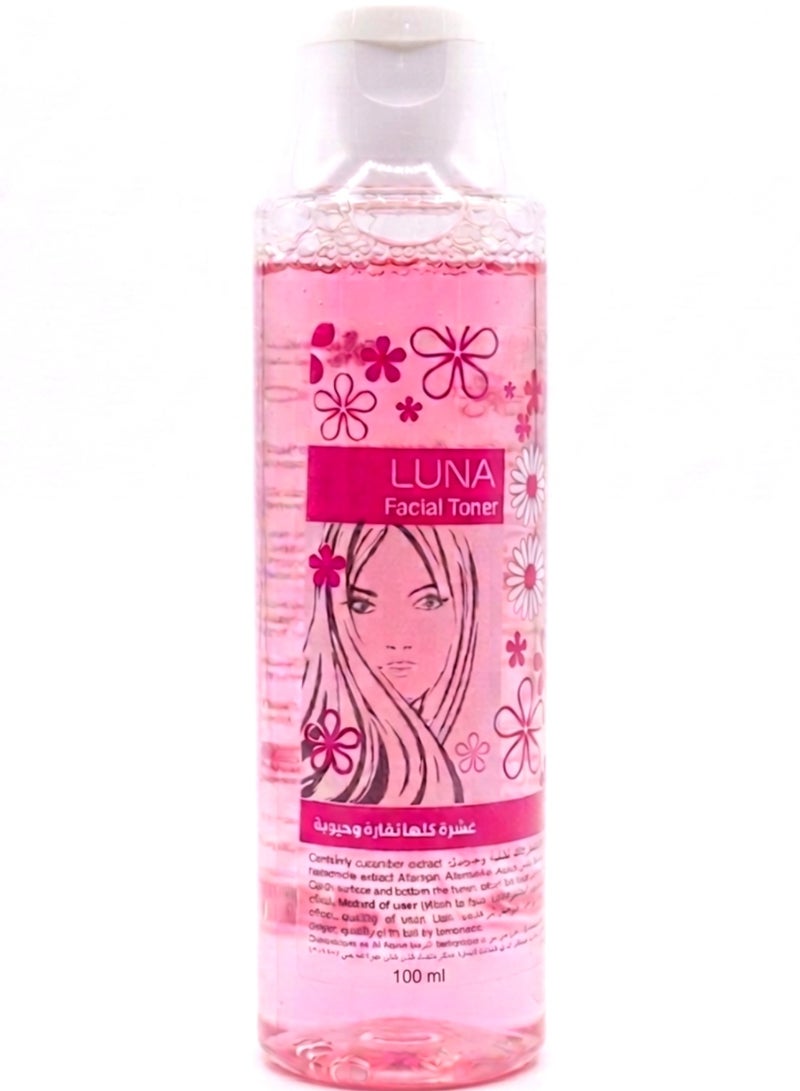 Luna Facial Toner Rose Water ,100 ml