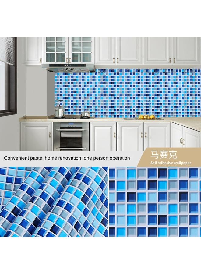 Bluejw Kitchen Wallpaper Self Adhesive Surface Stickers Bathroom Moisture Proof Waterproof Mosaic Wallpaper For Toilet - Image 1