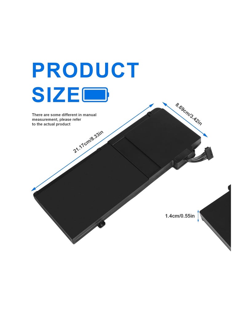 "بطارية بديلة لأجهزة الكمبيوتر المحمول 13 بوصة من موديلات معينة (منتصف 2009، منتصف 2010، أوائل وأواخر 2011، 2012). هذه البطارية تأتي بجهد 10.95 فولت وقدرة 63.5 وات في الساعة مع 6 خلايا." - Image 2