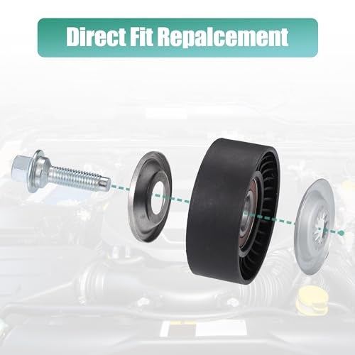 ACROPIX Drive Belt Idler Pulley Fit for Jeep Wrangler 6 Cyl 3.6L 2012-2019 No.4627039AA/4627041AA - Pack of 4 - Image 5