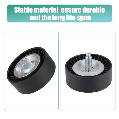 ACROPIX Drive Belt Idler Pulley Fit for Jeep Wrangler 6 Cyl 3.6L 2012-2019 No.4627039AA/4627041AA - Pack of 4 - Image 4