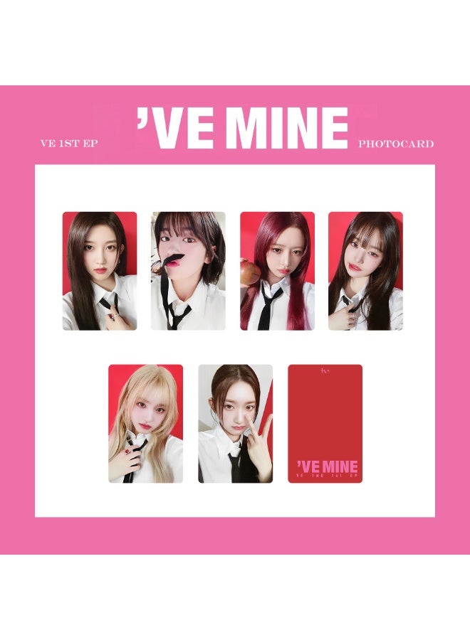 NIBEMINENT 6 Pcs Kpop IVE - 1st EP I'VE MINE Lomo Cards Card For Fans Collection Gifts - Image 1
