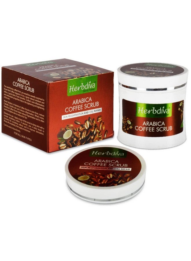 هيربيفا مقشر القهوة العربية، 250 مل | غني بزيت جوز الهند وزبدة الشيا | تجديد الجلد وإصلاح الخلايا - Image 1