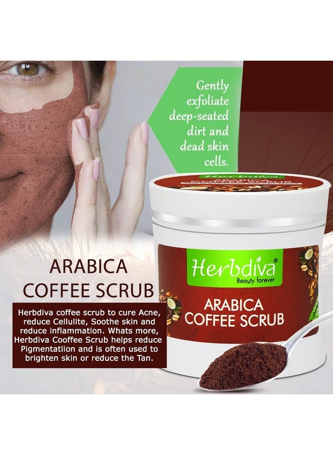 هيربيفا مقشر القهوة العربية، 250 مل | غني بزيت جوز الهند وزبدة الشيا | تجديد الجلد وإصلاح الخلايا - Image 4
