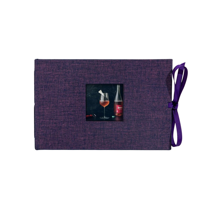 Kolo Noci Small 4x6 Photo Album Holds 24 Photos Ideal for Weddings and Baby Books Amethyst Chambray