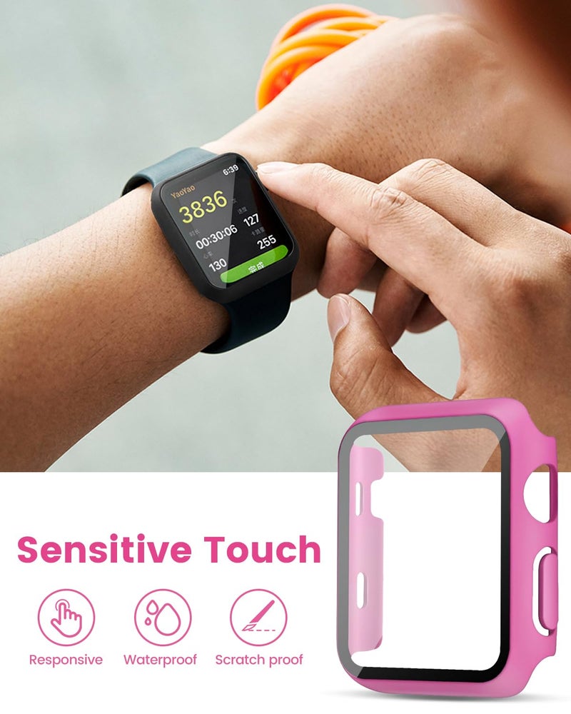 BandSmith Sport Silicone Band and Case Compatible with Apple Watch Bands 38mm 40mm 41mm 42mm 44mm 45mm 46mm, Waterproof Apple Watch Strap & Screen Protector iWatch Series 11 10 9 8 SE 7 6 5 4 3 2 1 for Women Men - Image 3