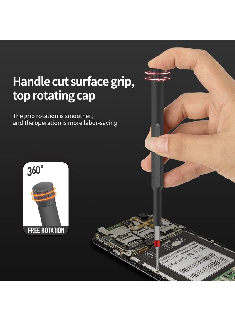 Zikra Precision Screwdriver Set, 31 in 1 Mini Magnetic Screwdriver Set, 31 Pcs Manual Screwdriver Tools, Professional Micro Screwdriver for Repairing Phone/Computer/Watch/Eyeglass/Game Console - Image 4