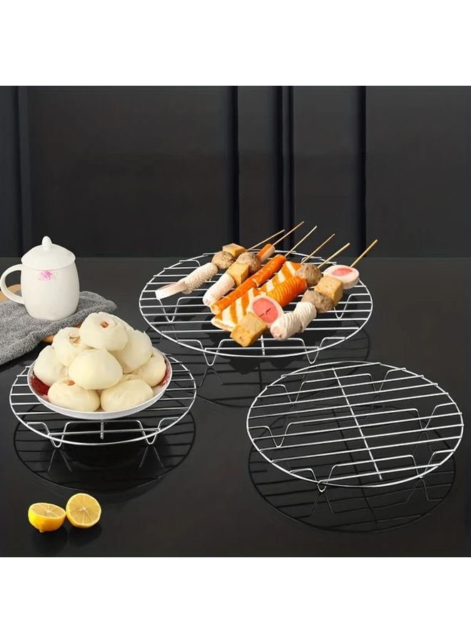 8in Stainless Steel Steamer Rack Thickened Low Foot Design For Efficient Heat Distribution - Image 2