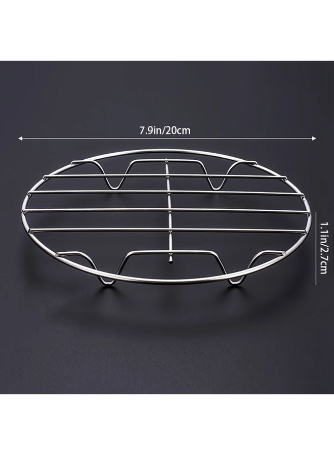 8in Stainless Steel Steamer Rack Thickened Low Foot Design For Efficient Heat Distribution - Image 4
