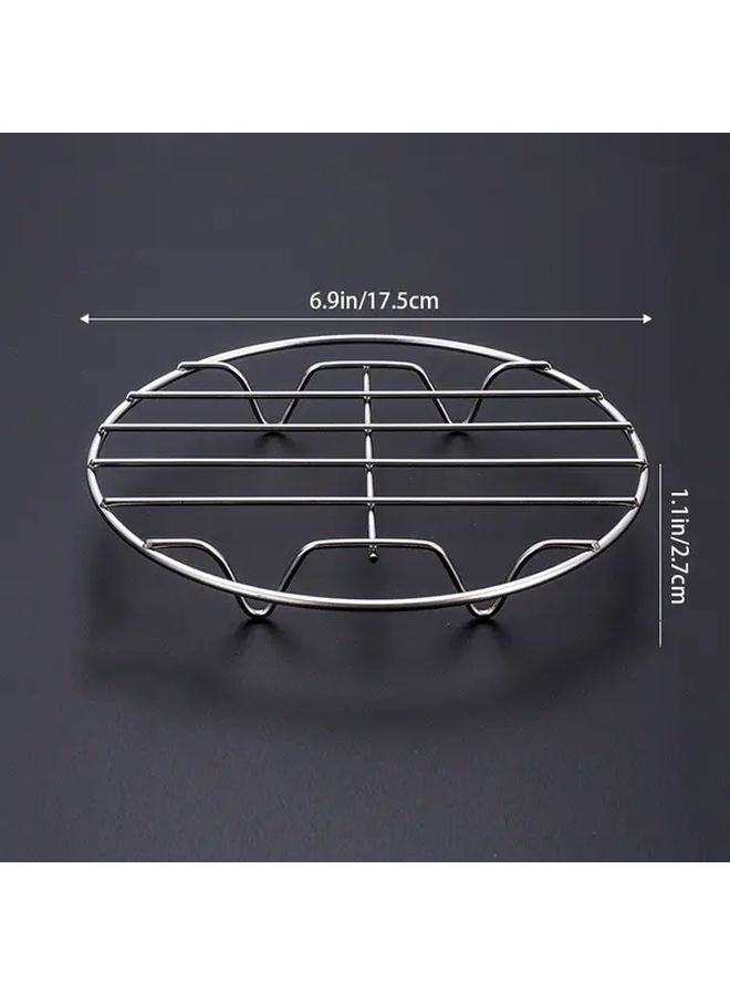 8in Stainless Steel Steamer Rack Thickened Low Foot Design For Efficient Heat Distribution - Image 5