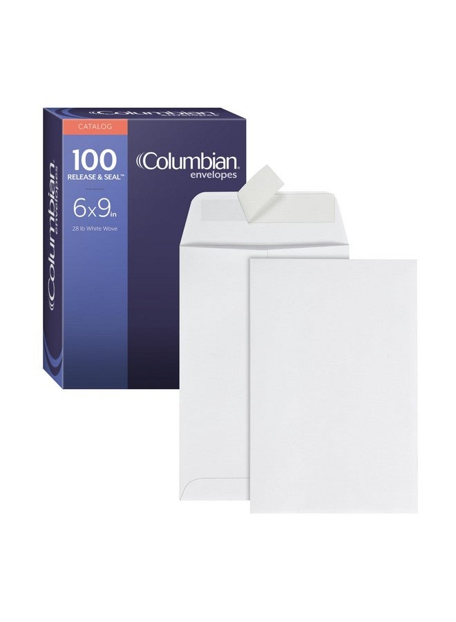 Columbian 6 X 9 Self Seal Envelopes 100/Box 6 X 9 Inches Release & Seal Peel And Seal Strip White (Colo652) - Image 1