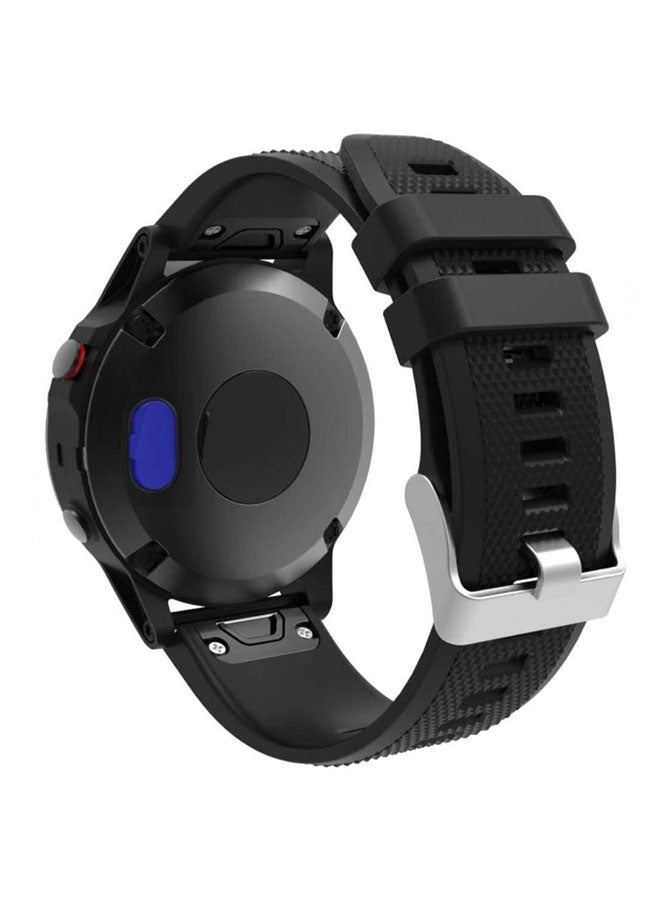 Voberry Wristband Port Protector For Garmin Fenix 5 Plus Navy - Image 2