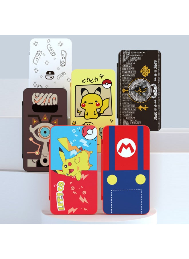 Switch Game Card Box Storage Game Card Bag Ns Game Card Box Soft Silicone Non-exposed Silicone Card Box-Product Color:Pikachu And Wonderful Frog Seeds (Single TF Card)
