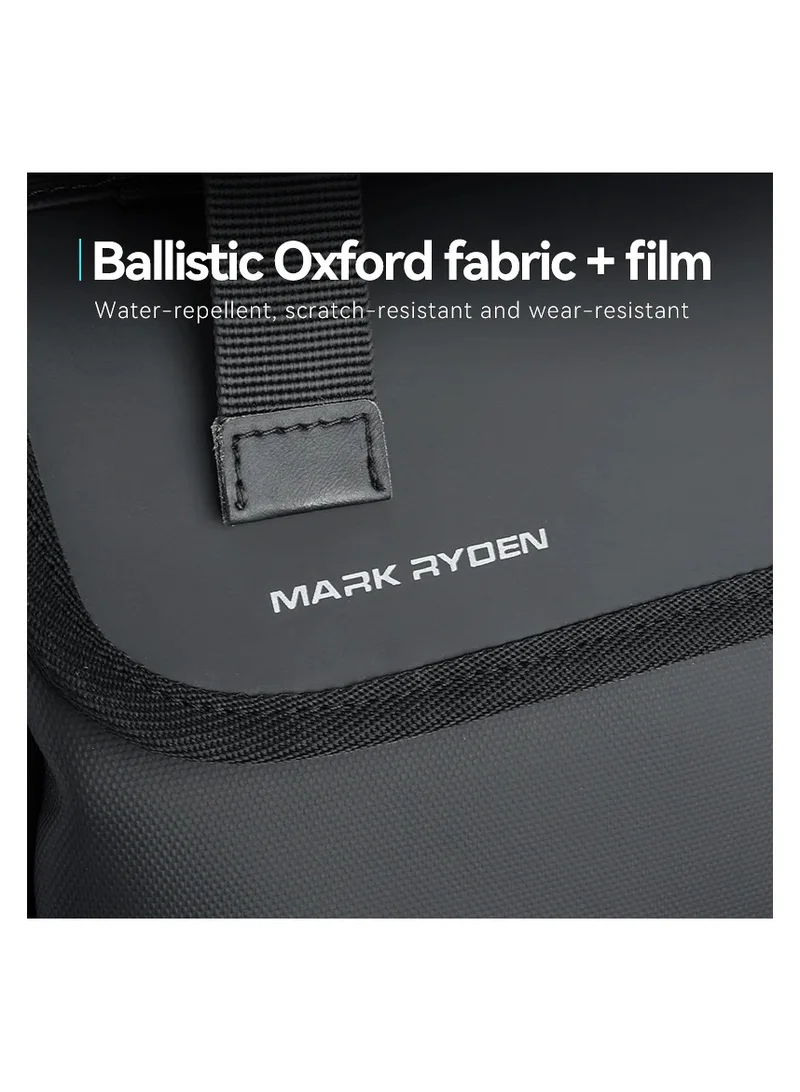 MARK RYDEN MARK RYDEN Laptop Backpack, 17.3 Inch Roll-Top Lightweight Leisure Backpack, Business Laptop Backpack for Men and Women, USB Charging Port, black