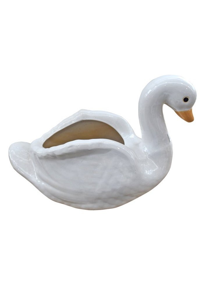 KNP Swan - Ceramic Planter