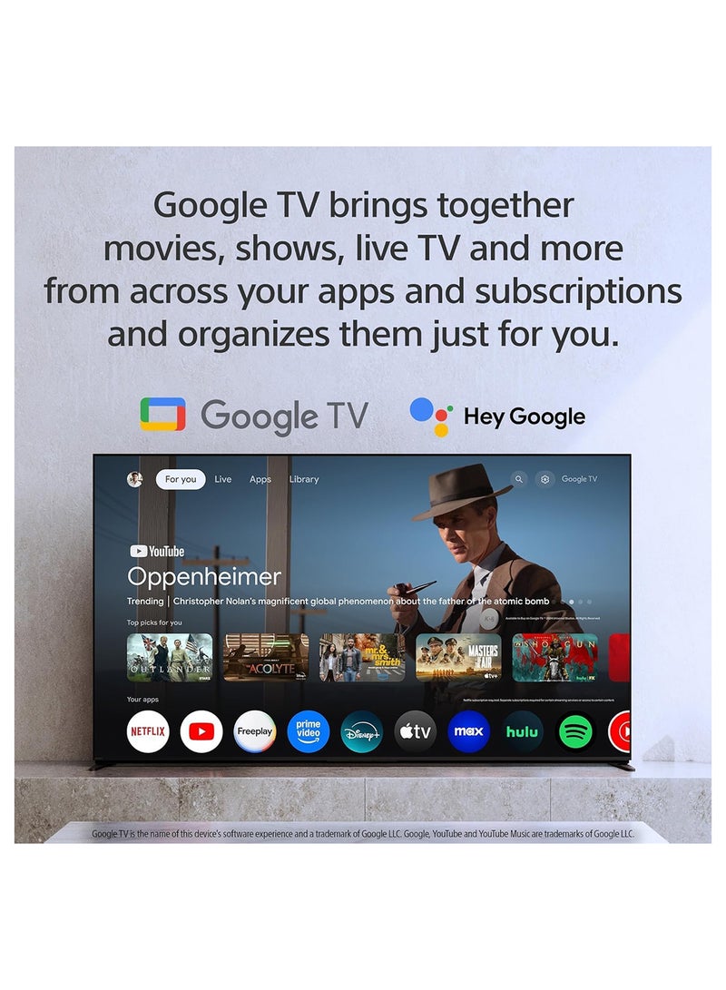 Sony BRAVIA 2 II 43 Inch 4K Ultra HD HDR LED Smart Google TV (2025 Model) with Dolby Atmos, Voice Control and PS Remote Play – K43S20M2 K-43S20M2 black - Image 3