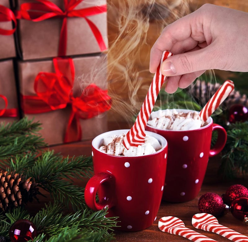 Gift Boutique Christmas Peppermint Candy Cane Spoons - 24 Pack - Image 4