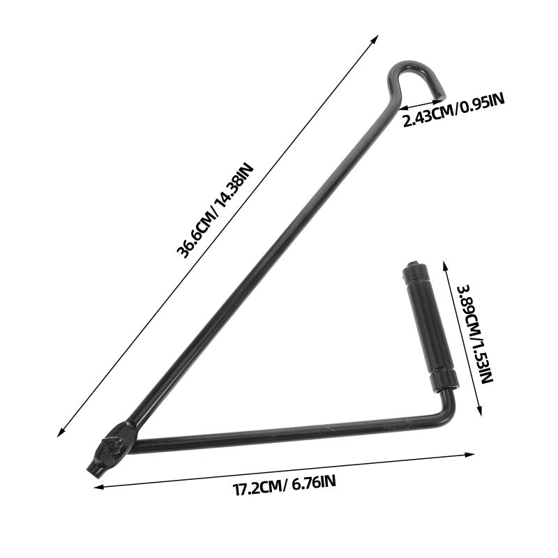 Heavy Duty Scissor Jack Handle with Swivel Ratchet Crank and Wheel Spanner Tool Random Color - Image 3