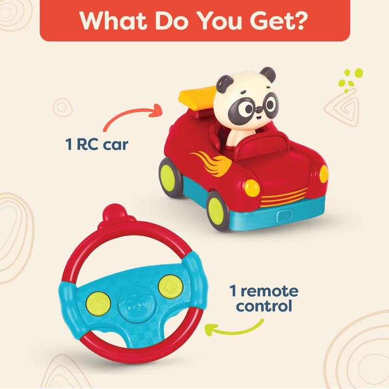 B. toys - Remote Control Car - Toy Race Car for Toddlers  Kids - Simple 2-Button Remote - RC Car with Fun Sounds - 2 Years + - Riding Racers - Bingo - Image 5