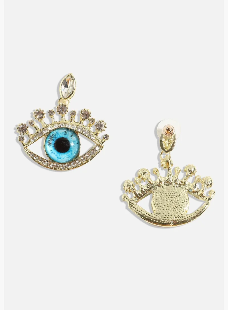 SOHI Gold Plated Designer Western Wear Stud For Women