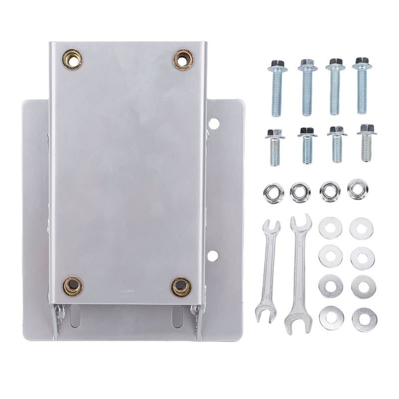 Torsion Converter Motor Riser Plate Mount Metal Engine Mount Plate Motor Riser Kit Replacement for Predator 196ml 212ml Engine Silver - Image 1