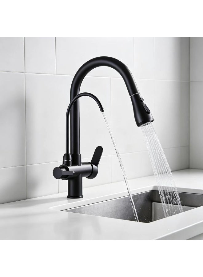 Kitchen Sink Taps Kitchen Faucets Nickel/Black/Chrome Crane For Kitchen Water Filter Tap Three Ways Sink Mixer Kitchen Faucet Torneira - Image 3
