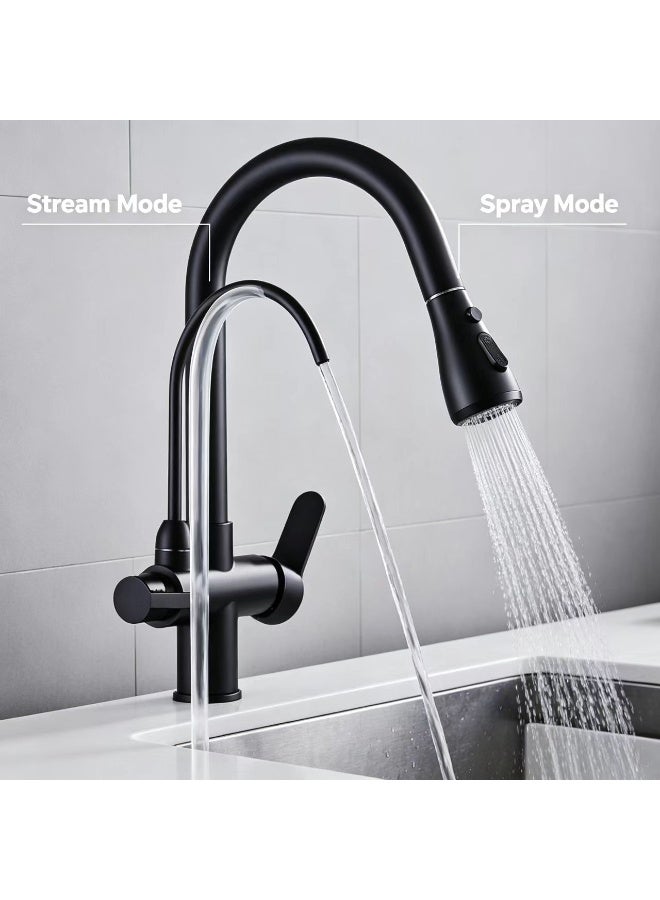 Kitchen Sink Taps Kitchen Faucets Nickel/Black/Chrome Crane For Kitchen Water Filter Tap Three Ways Sink Mixer Kitchen Faucet Torneira - Image 4