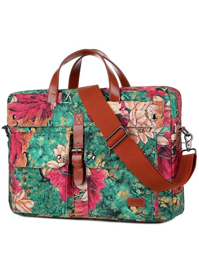 BAOSHA Multicoloured 17inch Laptop Computer Bag Messenger Bag Briefcase for Women BC-07, Bs, Large, Classic - Image 1