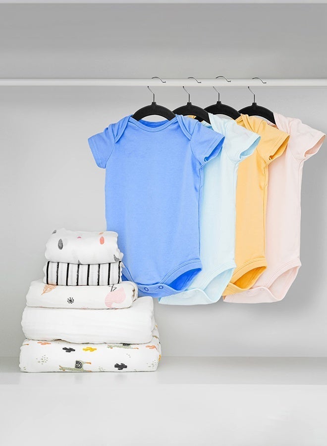 عربست مجموعة من 50 شماعة مخملية للأطفال - شماعات متينة لخزانة الملابس مقاس 11 بوصة - شماعات مثالية للاستخدام اليومي - Image 5