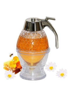 Honey Dispenser No Drip Glass Bottom Flow Honey Honey Jar Syrup Dispenser Glass Honey Jar With Stand For Easy Pouring Of Syrup Sugar Sauces
