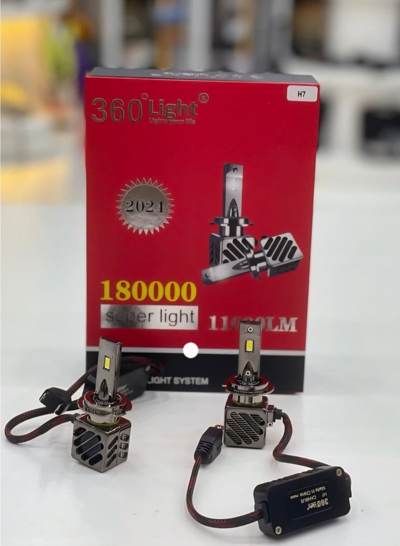 Conpex 18,000W 360° LED Headlight Bulbs – 50,000LM, 150m Clear Vision, 180m Long Distance, 6000K Xenon White, 2-Year Warranty - Image 1