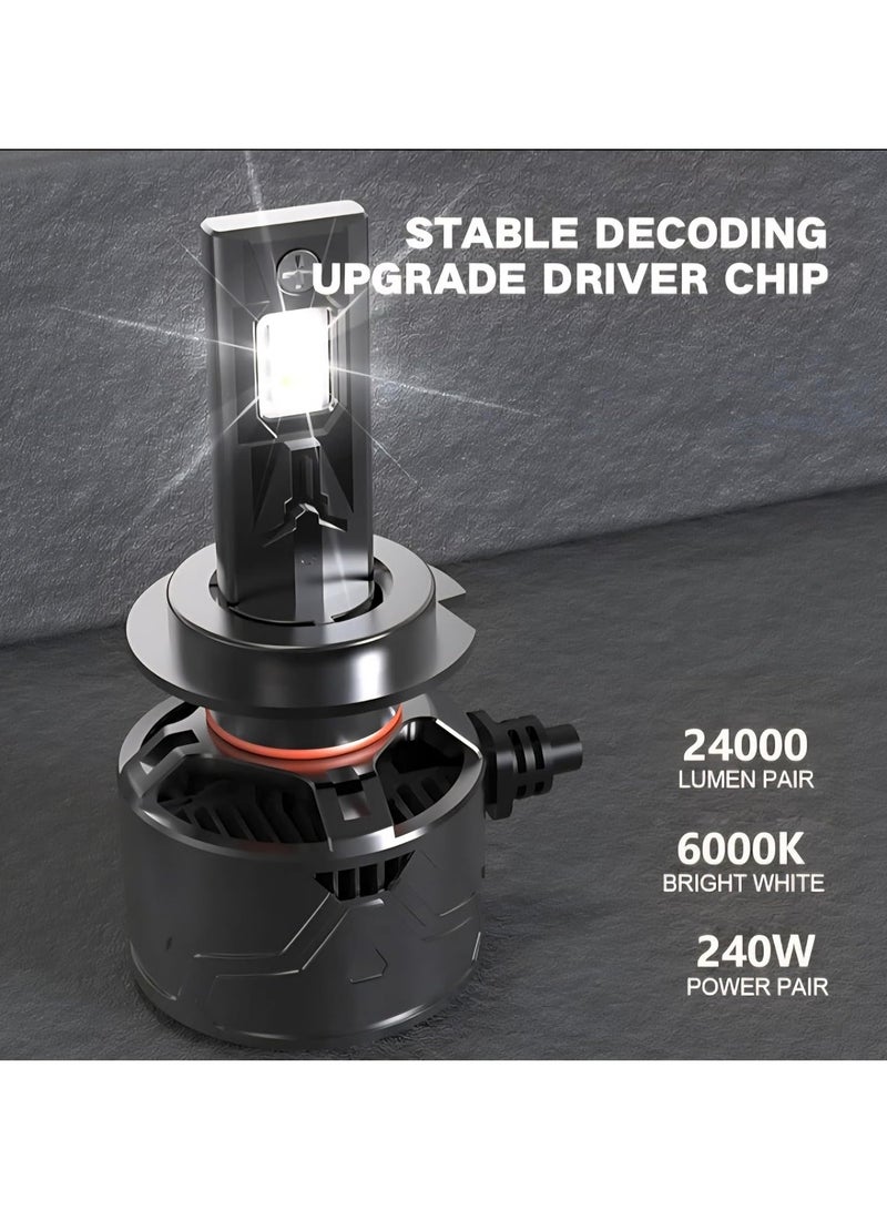 Conpex 18,000W 360° LED Headlight Bulbs – 50,000LM, 150m Clear Vision, 180m Long Distance, 6000K Xenon White, 2-Year Warranty - Image 2