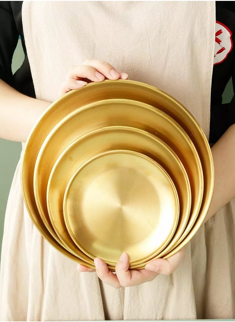 Generic - 1pc Stainless Steel Snack Plate - Image 1