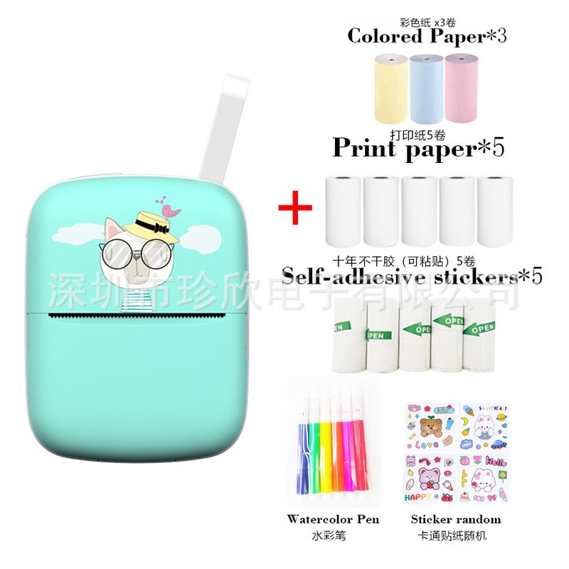 Mini Bluetooth Thermal Printer for Photos and Notes - Portable Wireless Printer Compatible with iOS &  Android - Image 1
