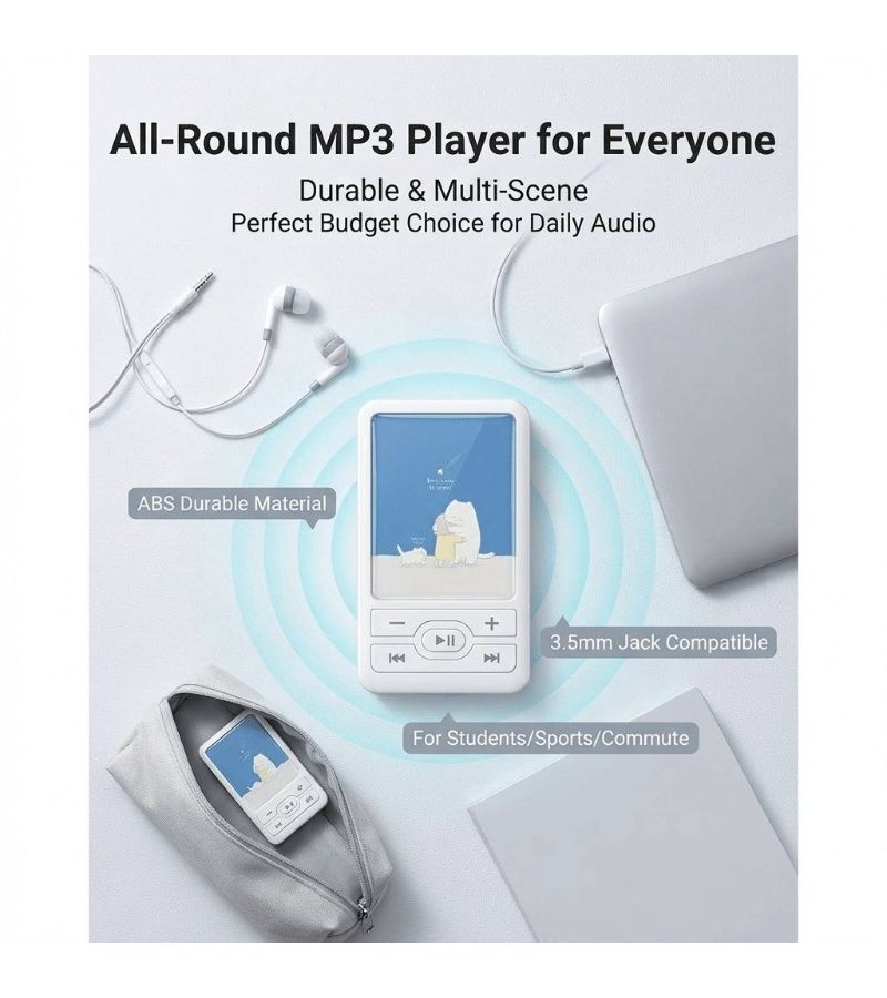 Mini Cute Cartoon MP3 Player Bundle Astronaut for Sports Outdoors - Image 5