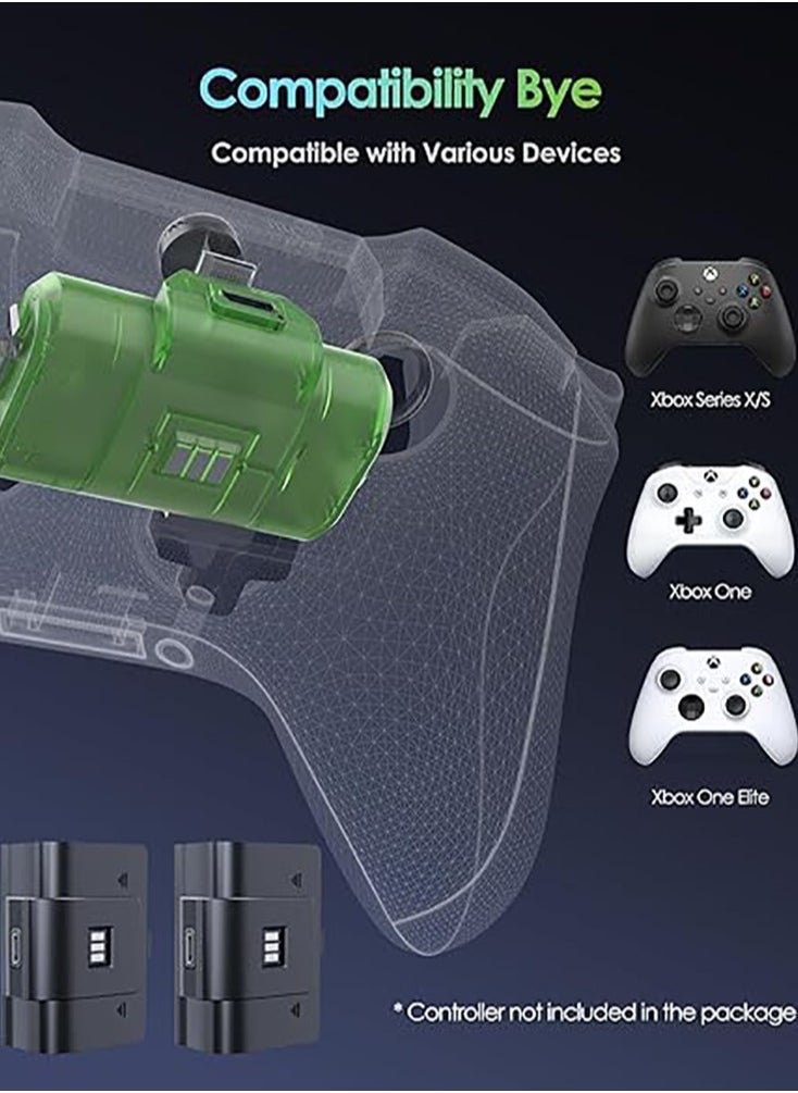 Xbox Power Kit Plus for Xbox Series X|S/One - Rechargeable Battery Kit with 2 Batteries, Black Covers, 10-Foot USB-C Charge Cable - Ultimate Xbox Accessories - Power, Charger, & Battery Pack  - Image 3