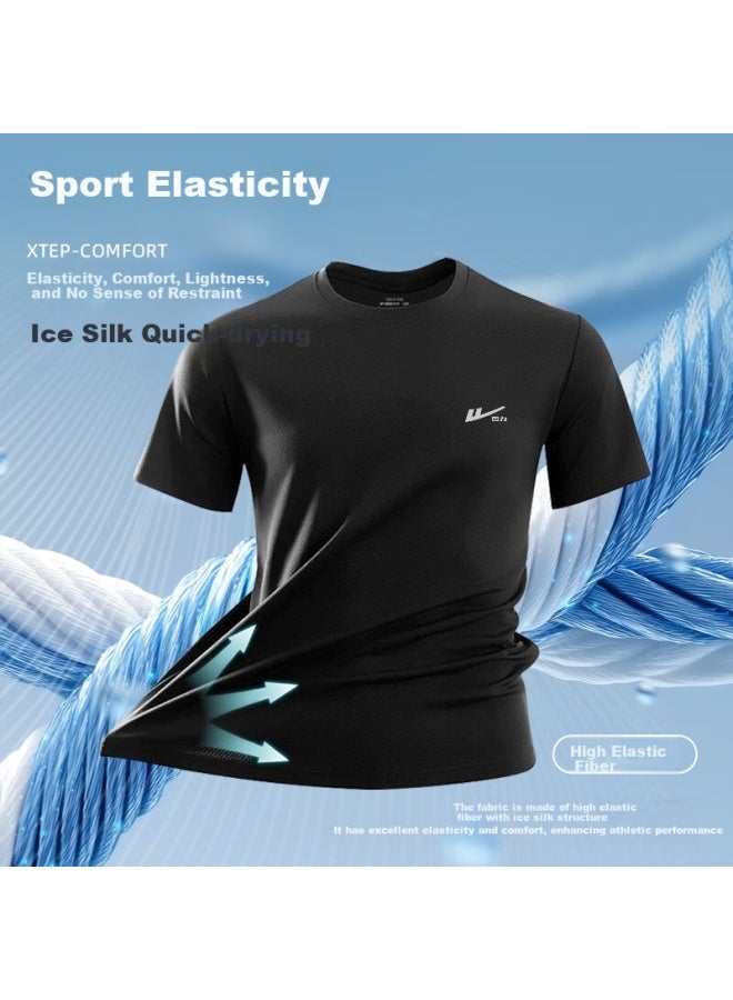 Warrior Men's Summer Breathable Quick-dry Shorts And Short-sleeve T-shirt Casual Running Fitness Set - Image 2