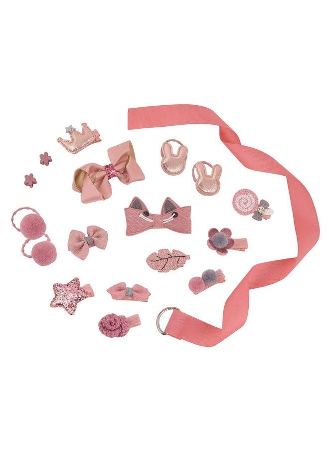 Yellow Bee - Cute Hair Clips Set For Girls (Peach) Set Of 18 Girls Hair Accessories For Hair Styling Clips Perfect For Occasions Like Birthday Parties & Ideal Gift For Girls - Image 1