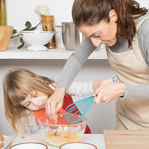NFI essentials Silicone Whisk and Tong Set, Non-Stick Cooking Safe Set of 2 Silicone Set for Egg Beater, Frying, Whisking, Grillin, Dishwasher Safe Whisks for Cooking Heat Resistant - Image 5