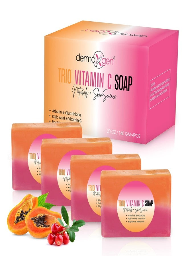 dermaxgen Organic Kojic acid & Vitamin C Soap Bar | Arbutin, Glutathione | Advanced Glowing formula, Replenish, & Radiant Skin | Pure Natural Pigmentation For Face & Body - 5 OZ Each|… - 5 OZ Each| (4) - Image 1