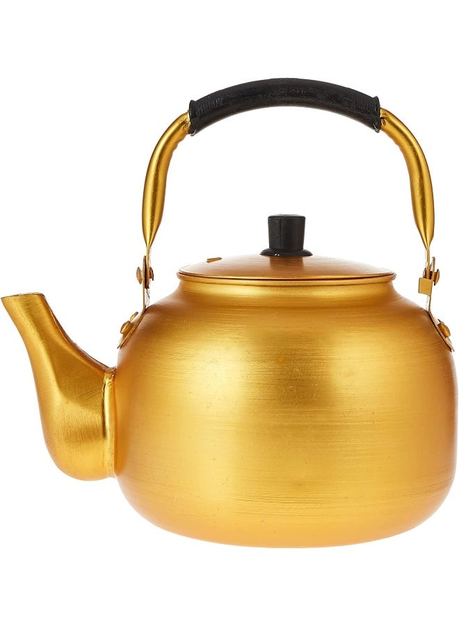 GO2CAMPS Yellow Kettle 1.5 Litre | Stove Top Tea Kettle, en Kettle, Karak Kettle, Camping Kettle, Coffee Aluminium Pot Ideal for Home Office, Camping & Hotel (1.5 Litre) - Image 1