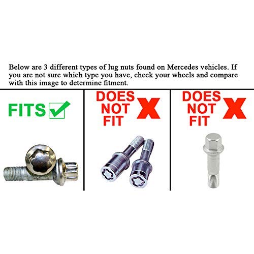 ATLIN Protective Lug Nut Socket for Mercedes Vehicles with 17mm Convex, Flower Head Lug Nuts - Image 3