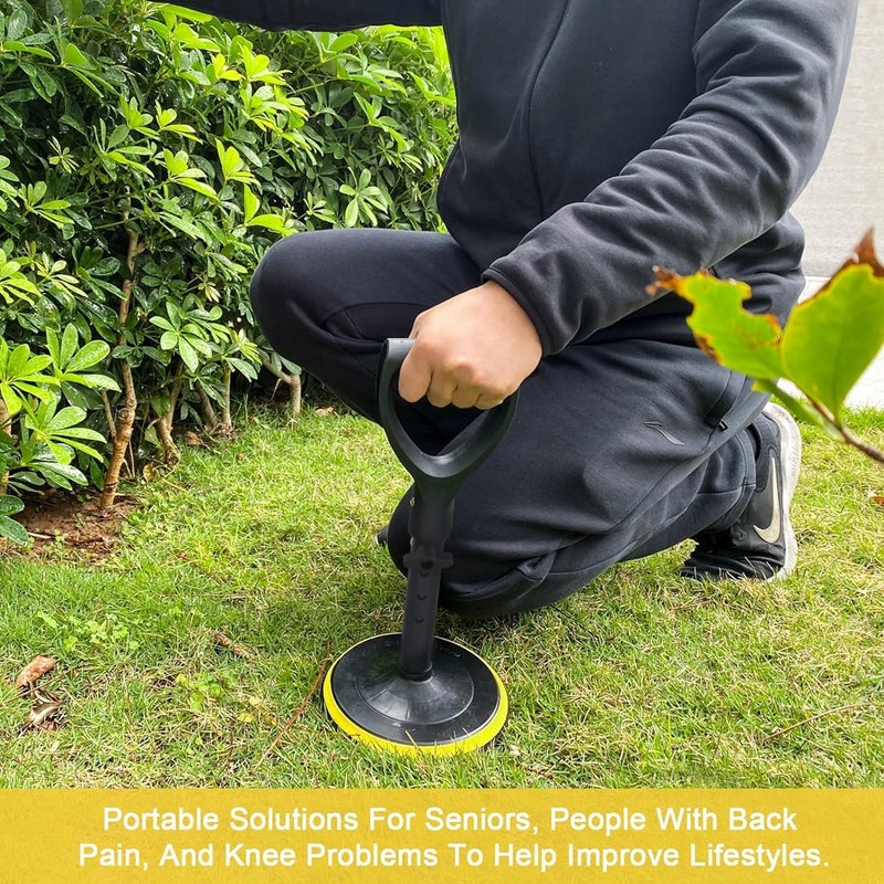 Adjustable Mobility Aid Tool, Standing Assist Device with 5 Height Levels, 7-Inch Base for Stability, Lift Support for Elderly, Ideal for Indoor Use - Image 3