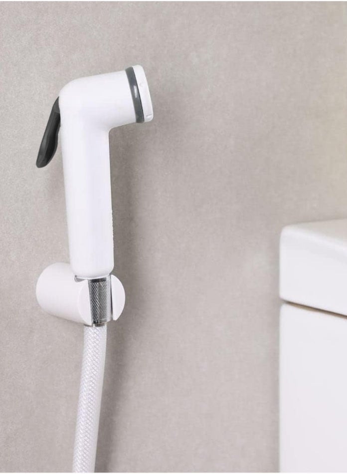 MODI White Toilet Sprayer Shattaf Set – Handheld Bidet Spray with Hose & Wall Mount Jet Spray for Bathroom Hygiene, Leak-Proof, Easy Install - Image 1