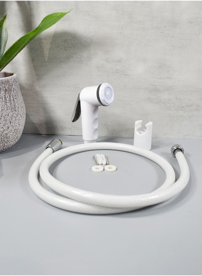 MODI White Toilet Sprayer Shattaf Set – Handheld Bidet Spray with Hose & Wall Mount Jet Spray for Bathroom Hygiene, Leak-Proof, Easy Install - Image 3