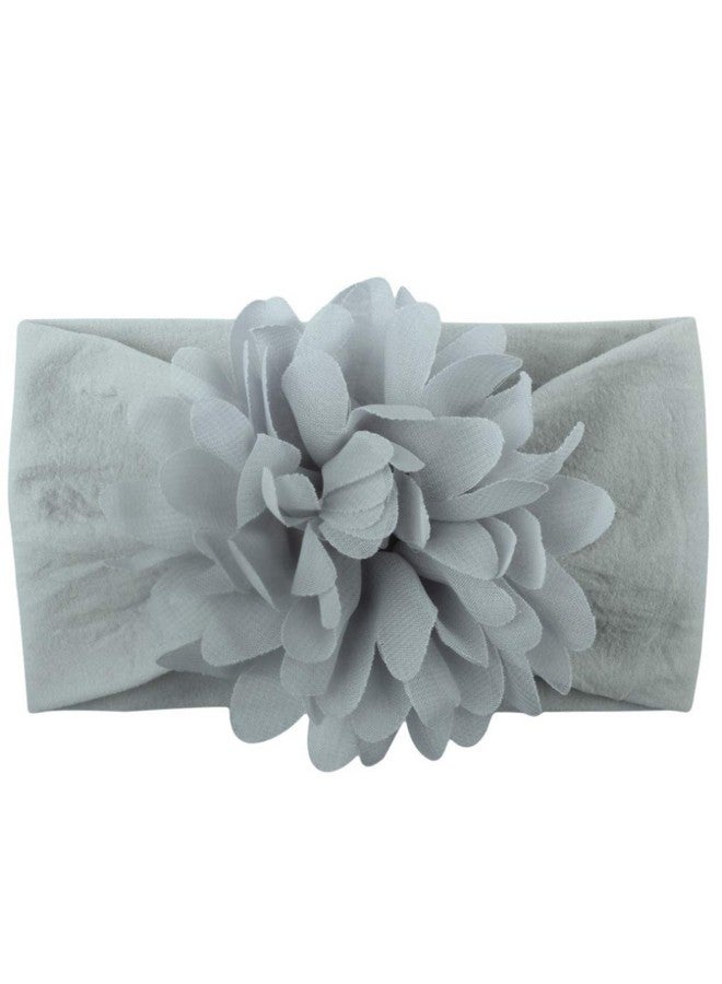 Toptim Baby Head Wrap Chiffon Flowers Newborn Infant Soft Nylon Headbands - Image 4