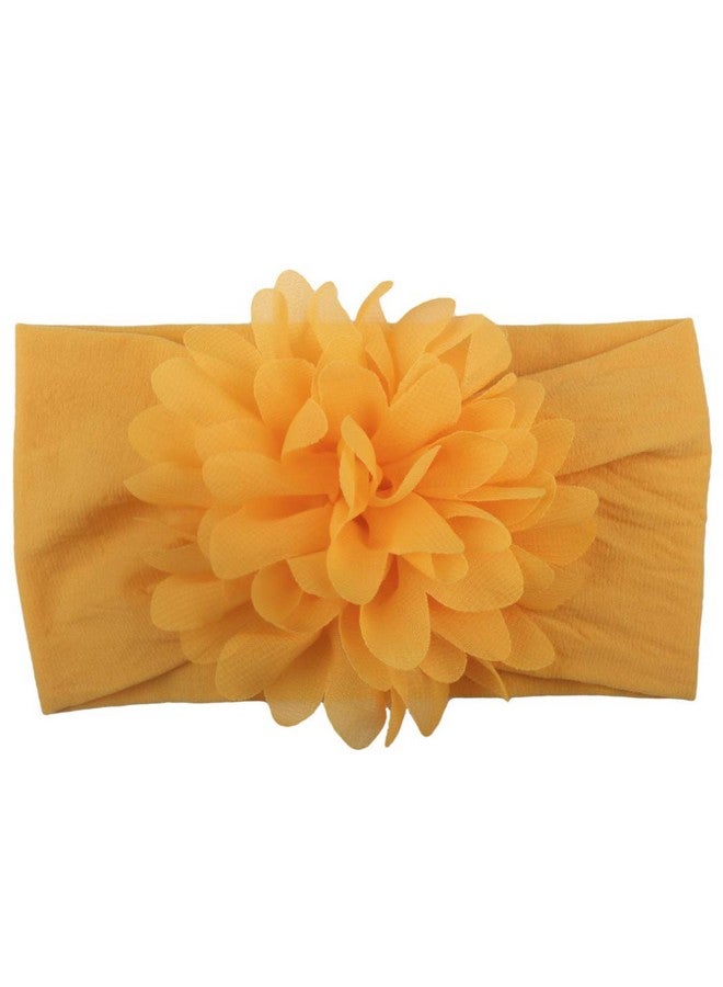 Toptim Baby Head Wrap Chiffon Flowers Newborn Infant Soft Nylon Headbands - Image 3
