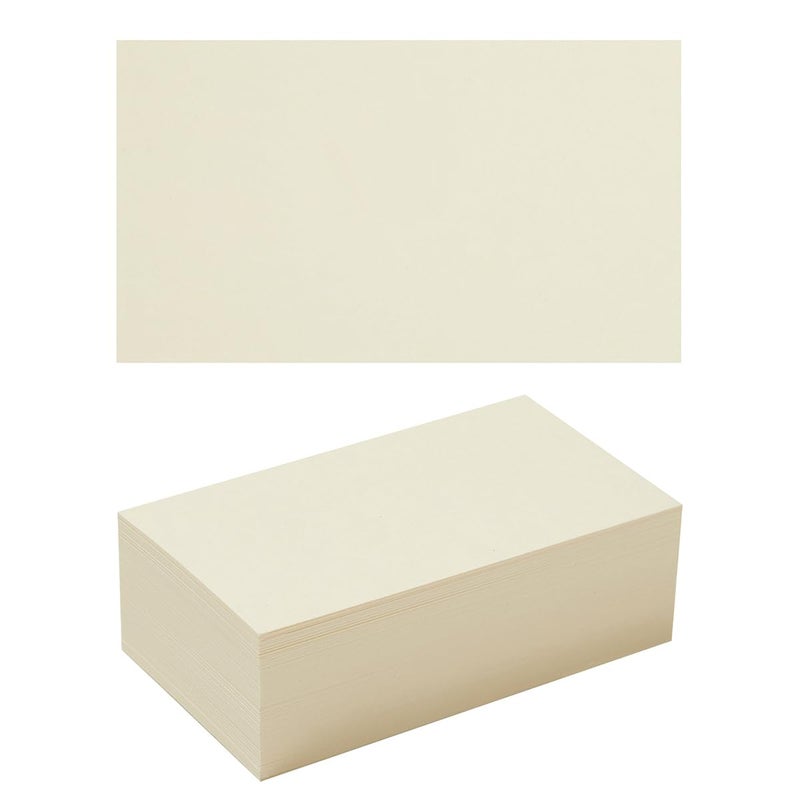 Topeen 50 Sheets Blank Cardstock Paper 250 GSM Thick Heavy Cards Stock for DIY Art Projects, Card Making, Postcards, Greeting Cards, Birthday Party, Wedding Invitation (Cream, 3x5 inches) - Image 1