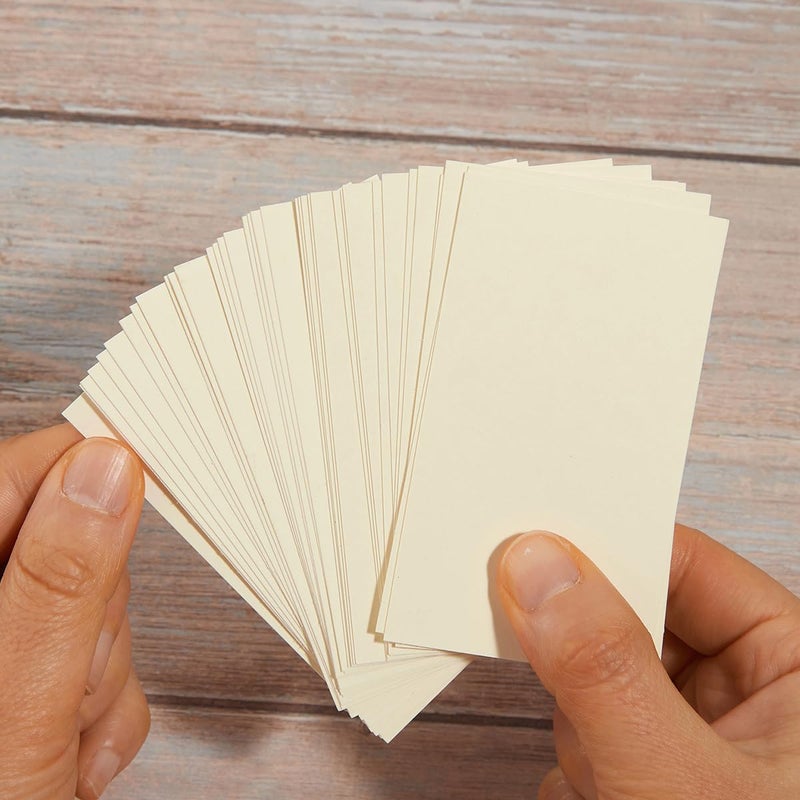 Topeen 50 Sheets Blank Cardstock Paper 250 GSM Thick Heavy Cards Stock for DIY Art Projects, Card Making, Postcards, Greeting Cards, Birthday Party, Wedding Invitation (Cream, 3x5 inches) - Image 3
